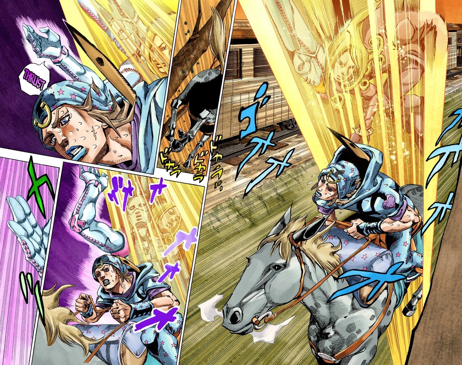 JoJo's Bizarre Adventure Part 7 - Steel Ball Run (Official Colored) Chapter 79 page 14 - Chapter 79: D4C Part 12 -Love Train-