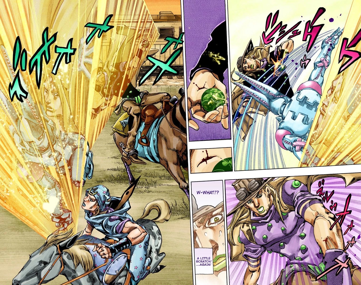JoJo's Bizarre Adventure Part 7 - Steel Ball Run (Official Colored) Chapter 79 page 19 - Chapter 79: D4C Part 12 -Love Train-