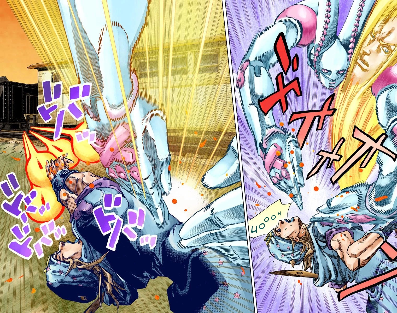 JoJo's Bizarre Adventure Part 7 - Steel Ball Run (Official Colored) Chapter 79 page 22 - Chapter 79: D4C Part 12 -Love Train-
