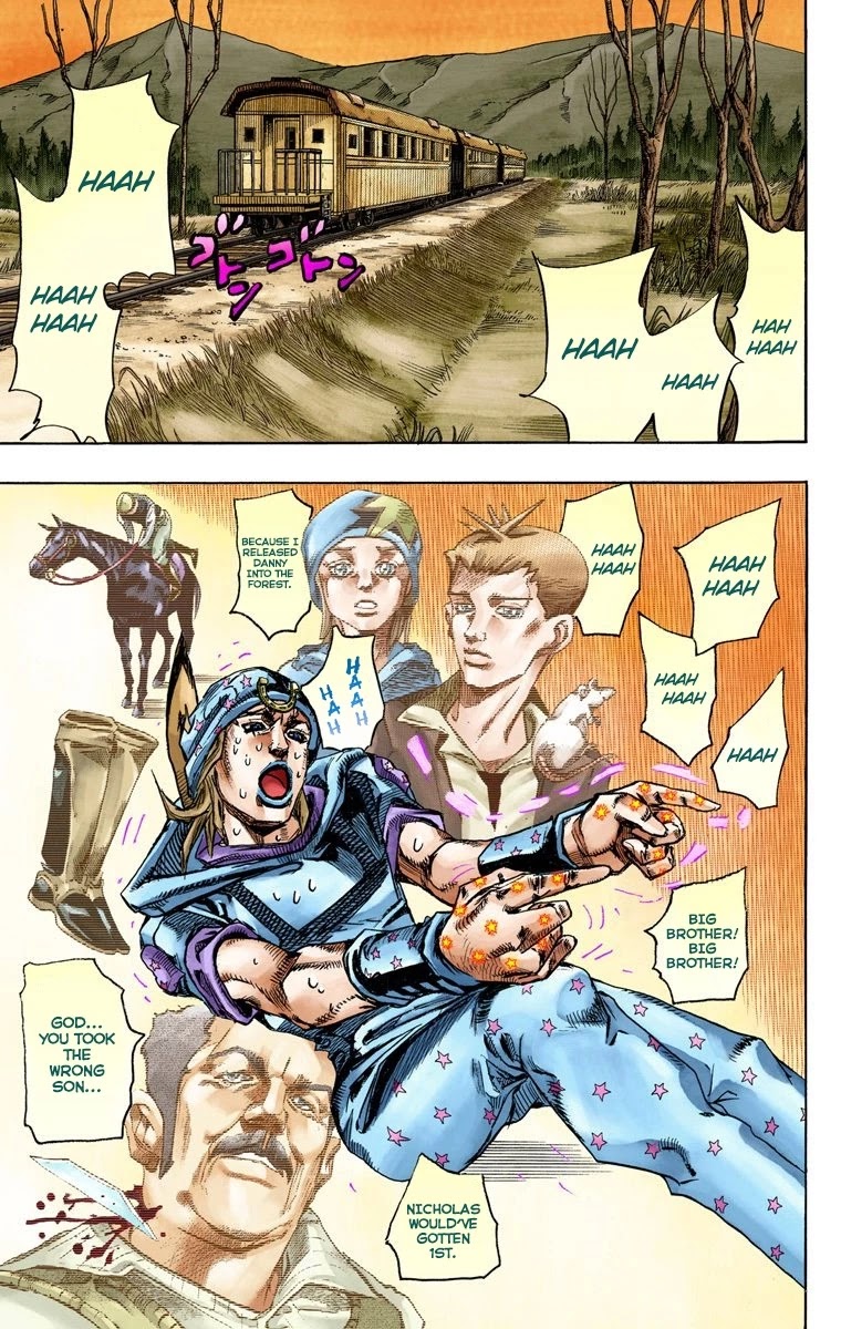JoJo's Bizarre Adventure Part 7 - Steel Ball Run (Official Colored) Chapter 79 page 28 - Chapter 79: D4C Part 12 -Love Train-