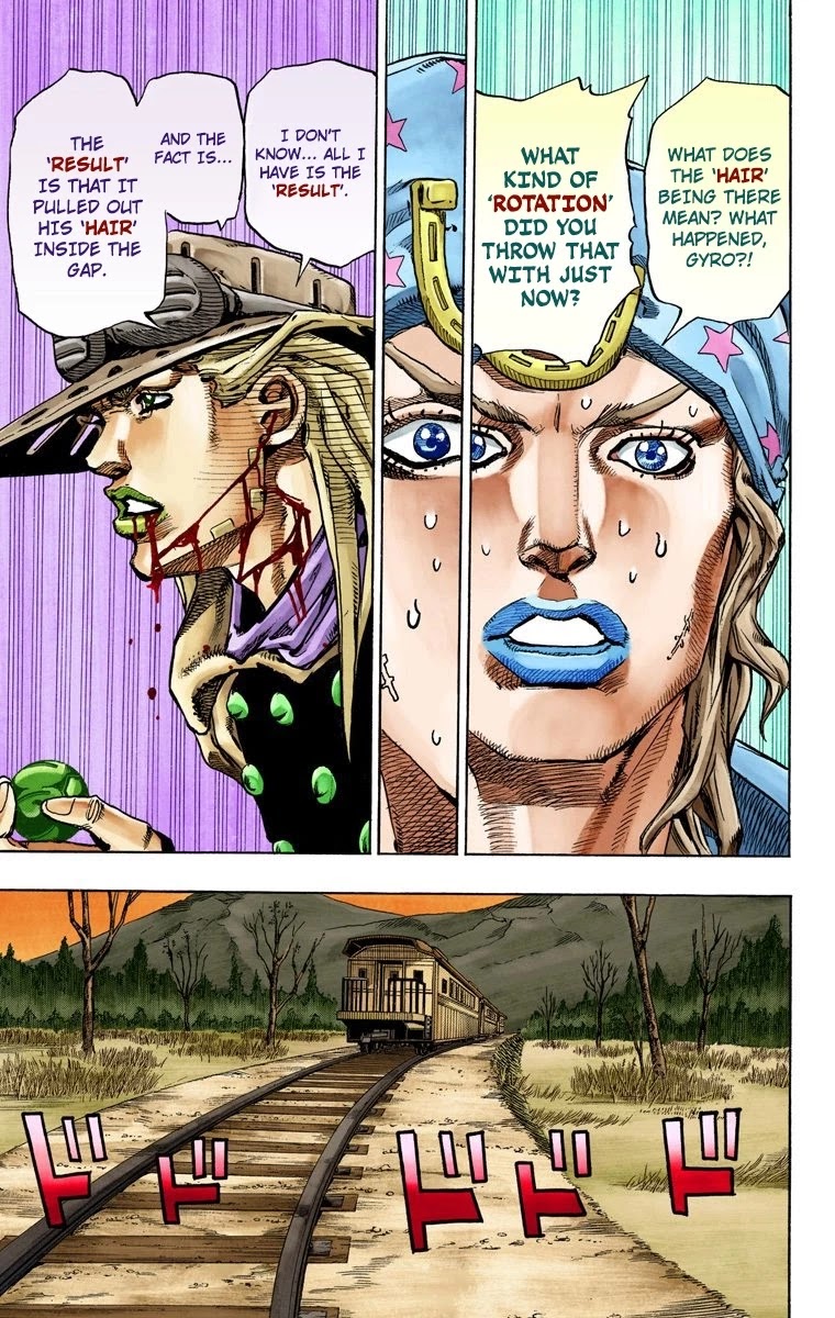 JoJo's Bizarre Adventure Part 7 - Steel Ball Run (Official Colored) Chapter 79 page 36 - Chapter 79: D4C Part 12 -Love Train-