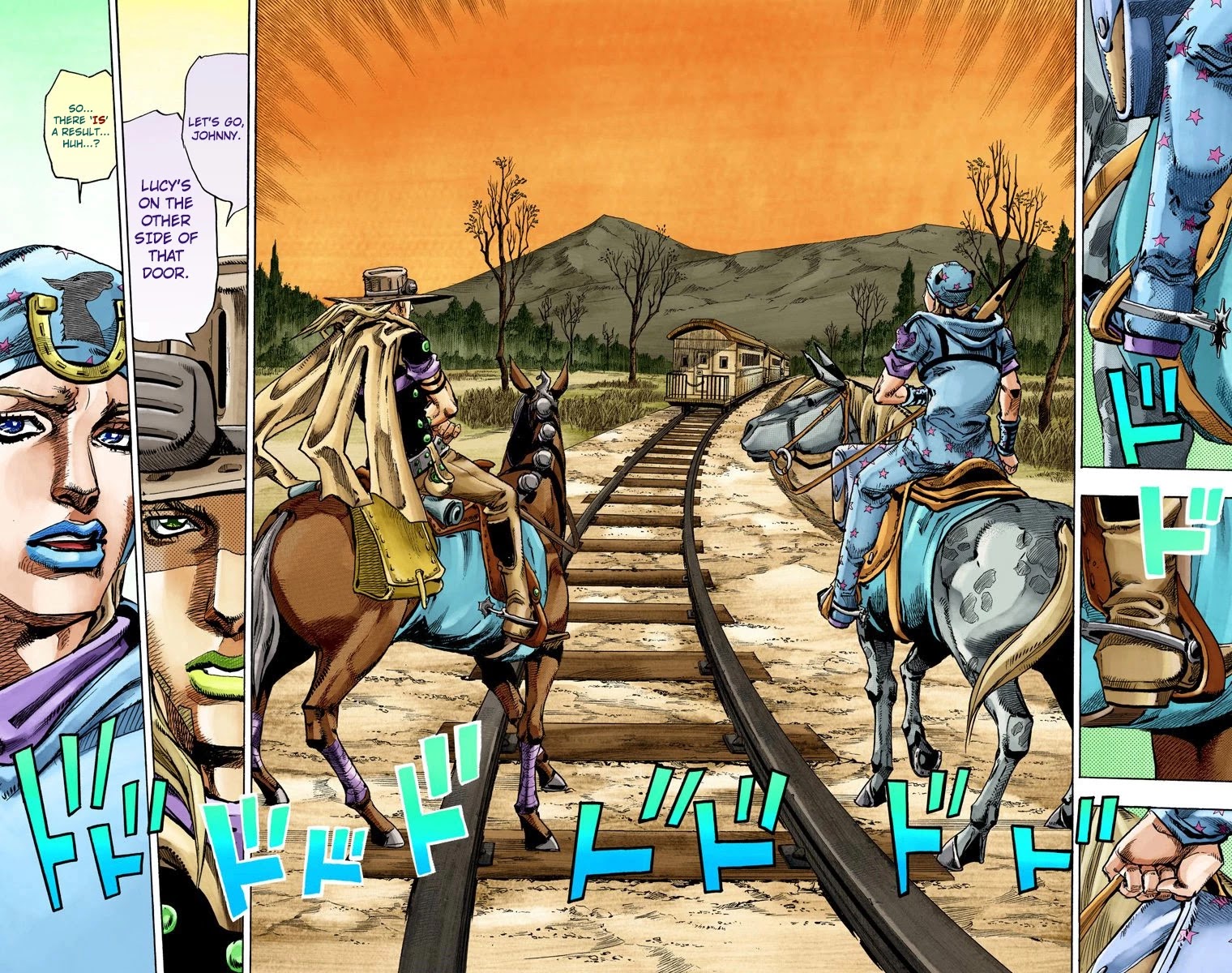 JoJo's Bizarre Adventure Part 7 - Steel Ball Run (Official Colored) Chapter 79 page 37 - Chapter 79: D4C Part 12 -Love Train-