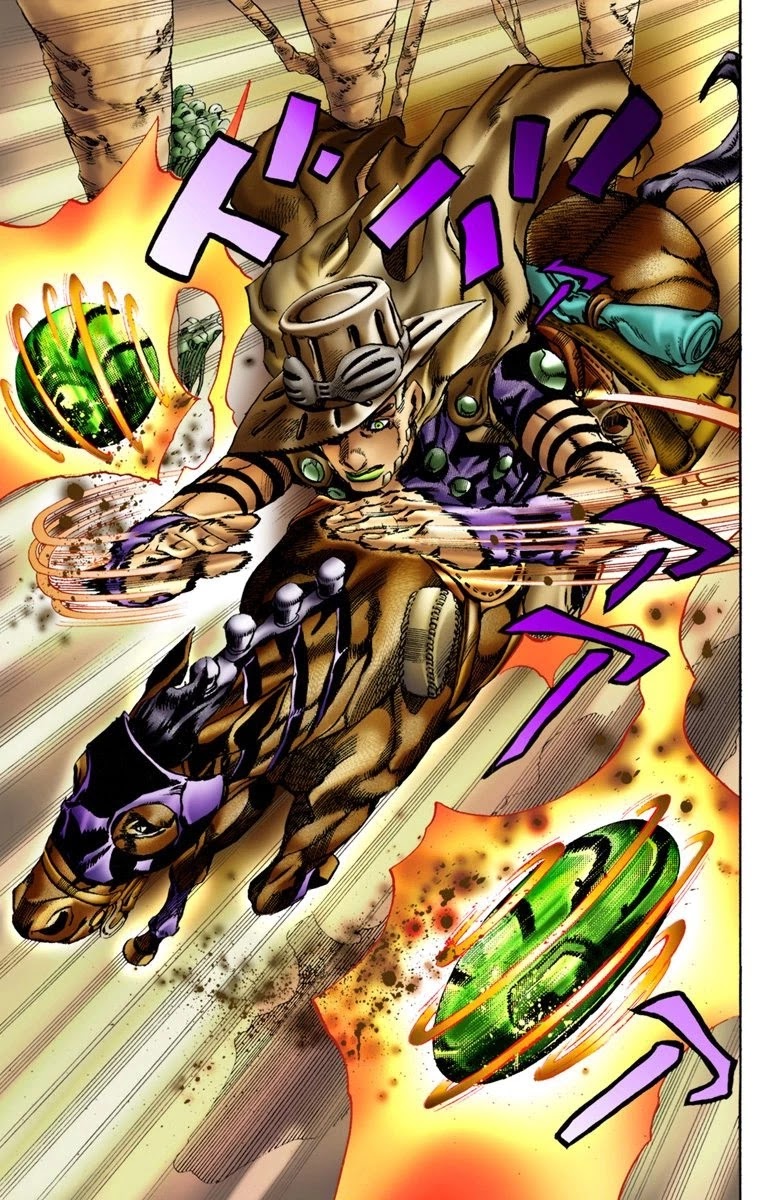 JoJo's Bizarre Adventure Part 7 - Steel Ball Run (Official Colored) Chapter 8 page 20 - Chapter 8: Crossing the Forest