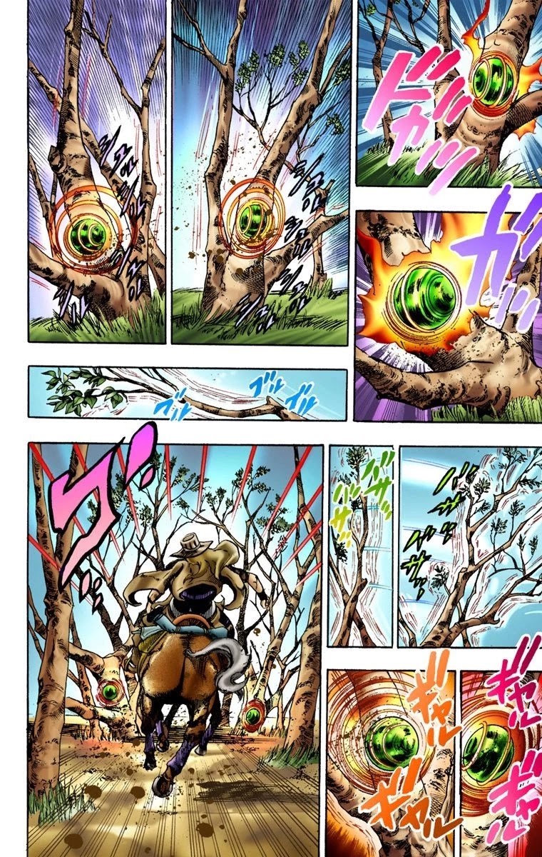 JoJo's Bizarre Adventure Part 7 - Steel Ball Run (Official Colored) Chapter 8 page 21 - Chapter 8: Crossing the Forest