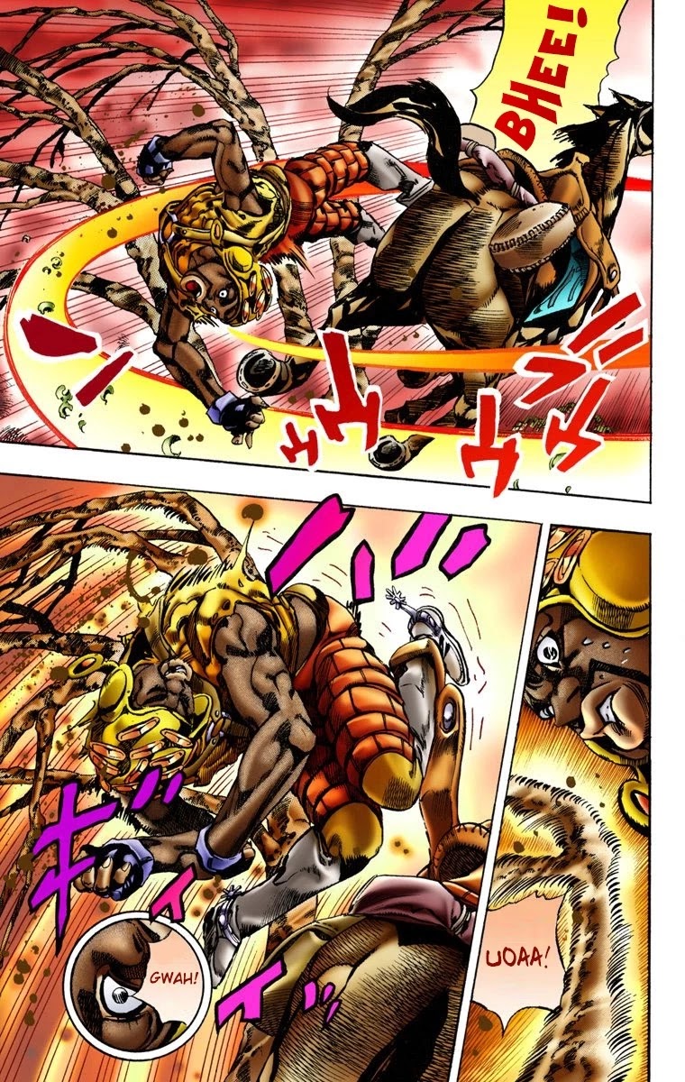 JoJo's Bizarre Adventure Part 7 - Steel Ball Run (Official Colored) Chapter 8 page 24 - Chapter 8: Crossing the Forest