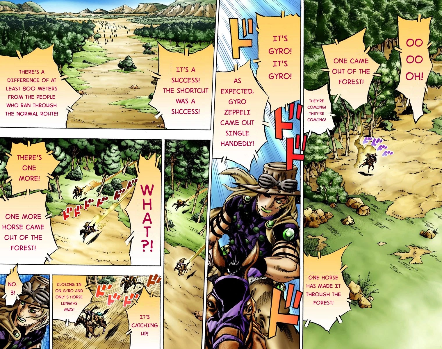 JoJo's Bizarre Adventure Part 7 - Steel Ball Run (Official Colored) Chapter 8 page 25 - Chapter 8: Crossing the Forest