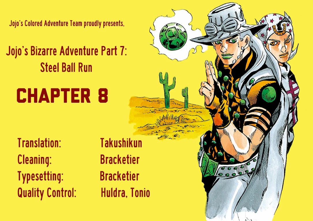 JoJo's Bizarre Adventure Part 7 - Steel Ball Run (Official Colored) Chapter 8 page 28 - Chapter 8: Crossing the Forest
