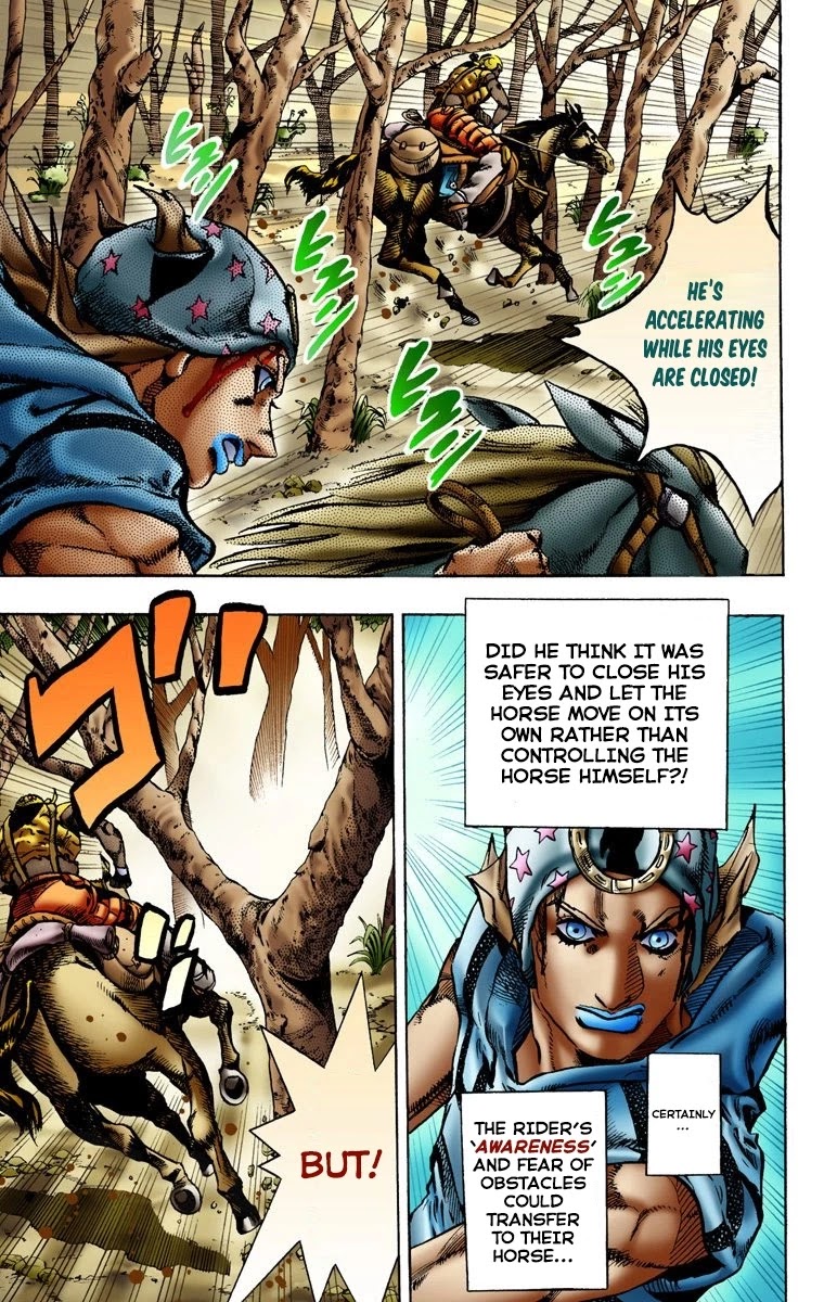 JoJo's Bizarre Adventure Part 7 - Steel Ball Run (Official Colored) Chapter 8 page 8 - Chapter 8: Crossing the Forest