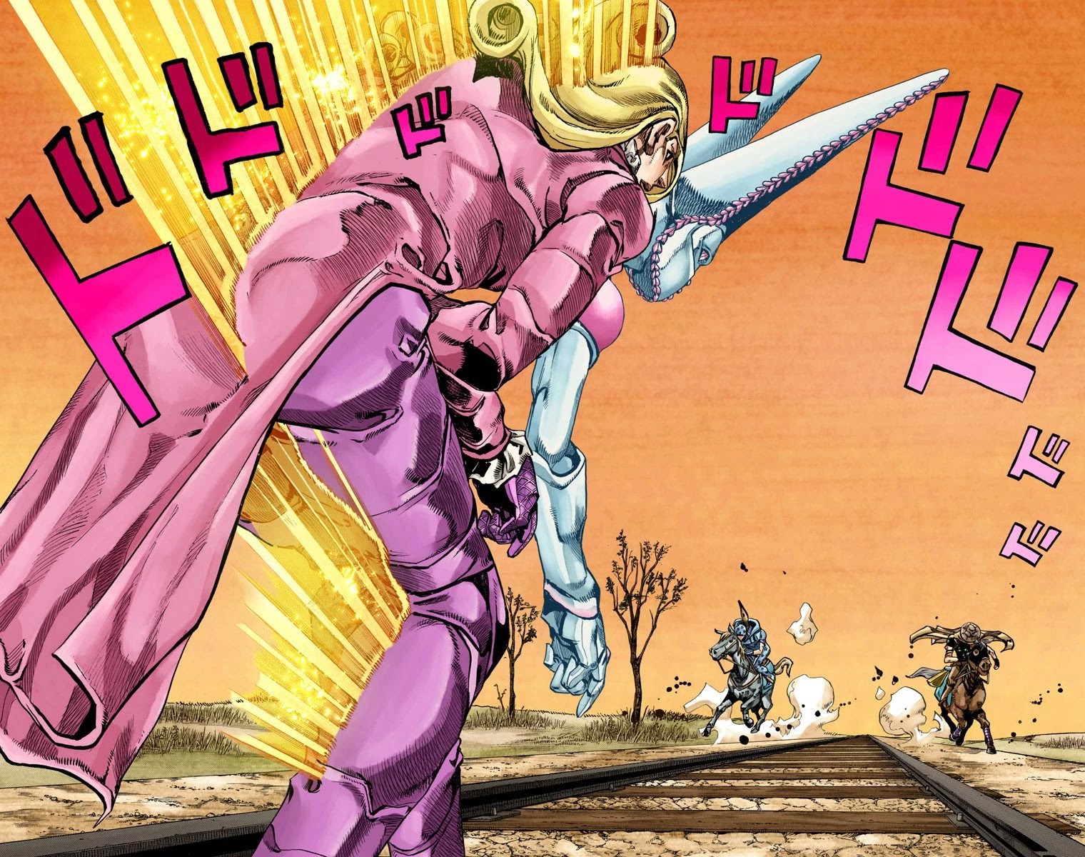 JoJo's Bizarre Adventure Part 7 - Steel Ball Run (Official Colored) Chapter 80 page 15 - Chapter 80: D4C Part 13 -Love Train-