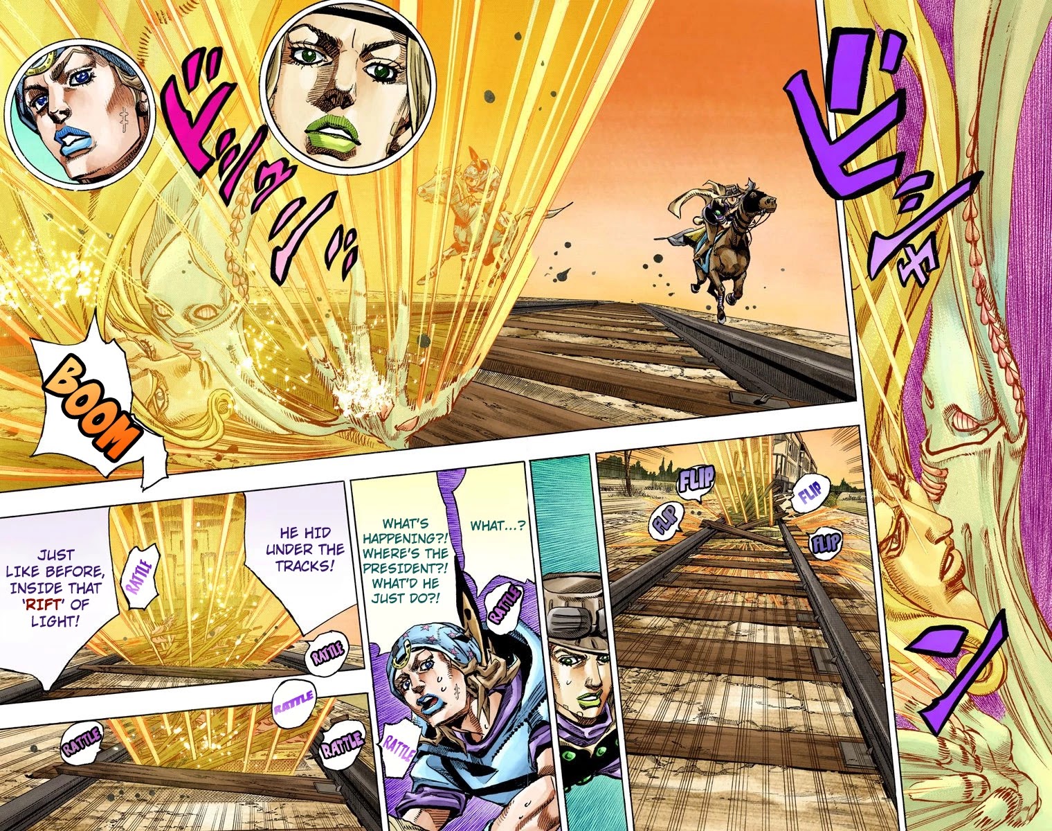 JoJo's Bizarre Adventure Part 7 - Steel Ball Run (Official Colored) Chapter 80 page 16 - Chapter 80: D4C Part 13 -Love Train-