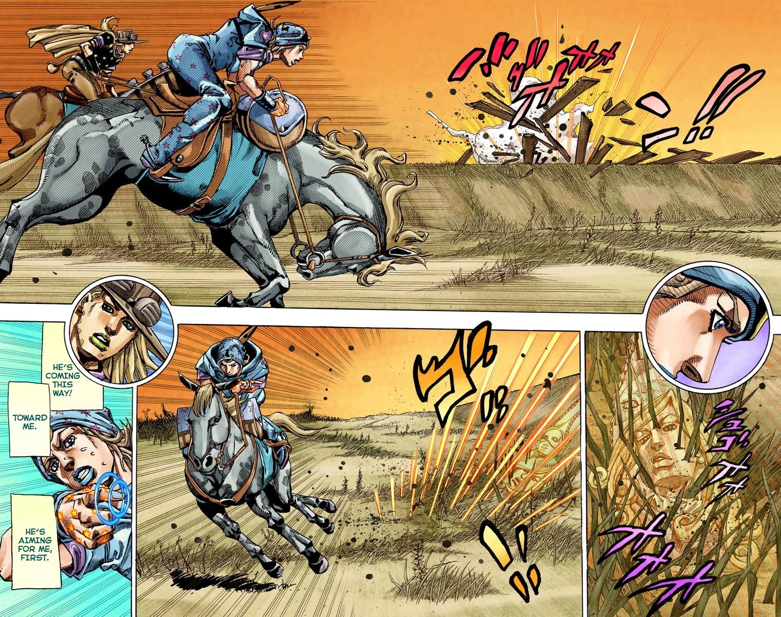 JoJo's Bizarre Adventure Part 7 - Steel Ball Run (Official Colored) Chapter 80 page 18 - Chapter 80: D4C Part 13 -Love Train-