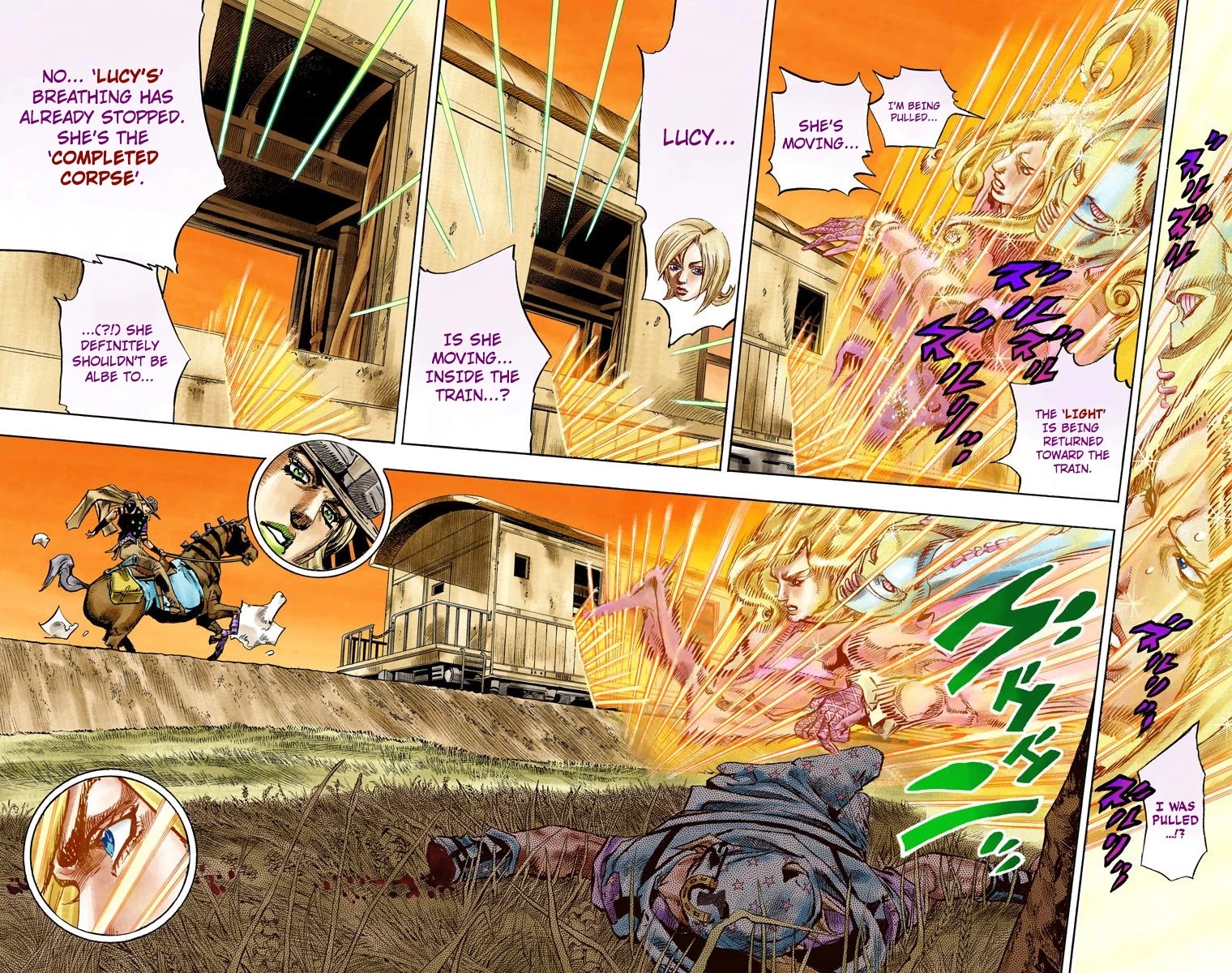 JoJo's Bizarre Adventure Part 7 - Steel Ball Run (Official Colored) Chapter 81 page 16 - Chapter 81: D4C Part 14 -Love Train-
