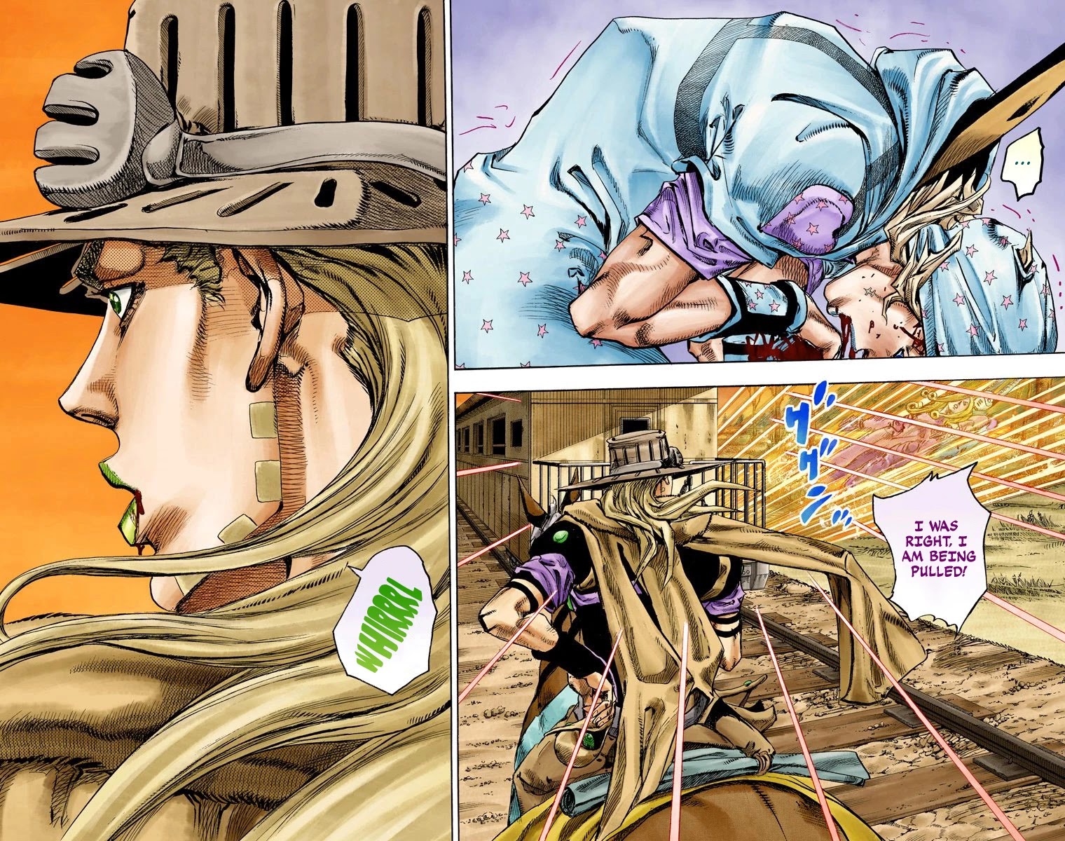JoJo's Bizarre Adventure Part 7 - Steel Ball Run (Official Colored) Chapter 81 page 17 - Chapter 81: D4C Part 14 -Love Train-