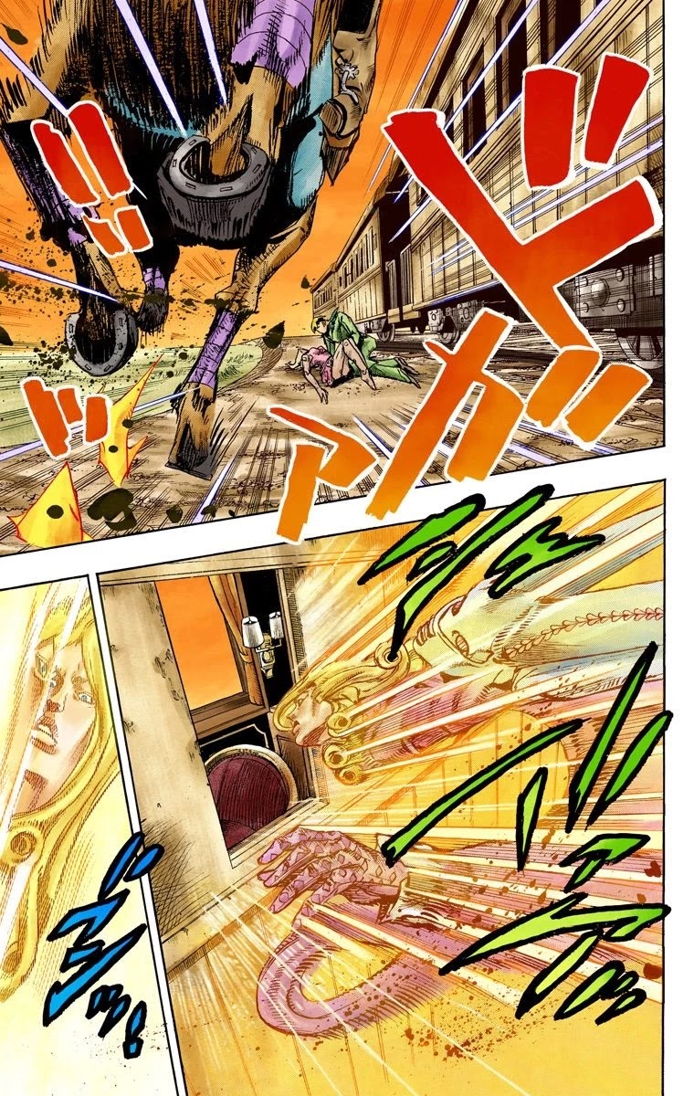 JoJo's Bizarre Adventure Part 7 - Steel Ball Run (Official Colored) Chapter 81 page 22 - Chapter 81: D4C Part 14 -Love Train-