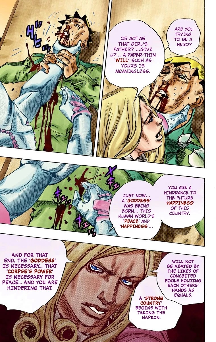 JoJo's Bizarre Adventure Part 7 - Steel Ball Run (Official Colored) Chapter 81 page 27 - Chapter 81: D4C Part 14 -Love Train-