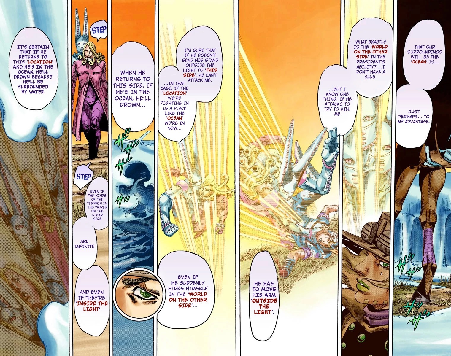 JoJo's Bizarre Adventure Part 7 - Steel Ball Run (Official Colored) Chapter 82 page 10 - Chapter 82: D4C Part 15 -Love Train-