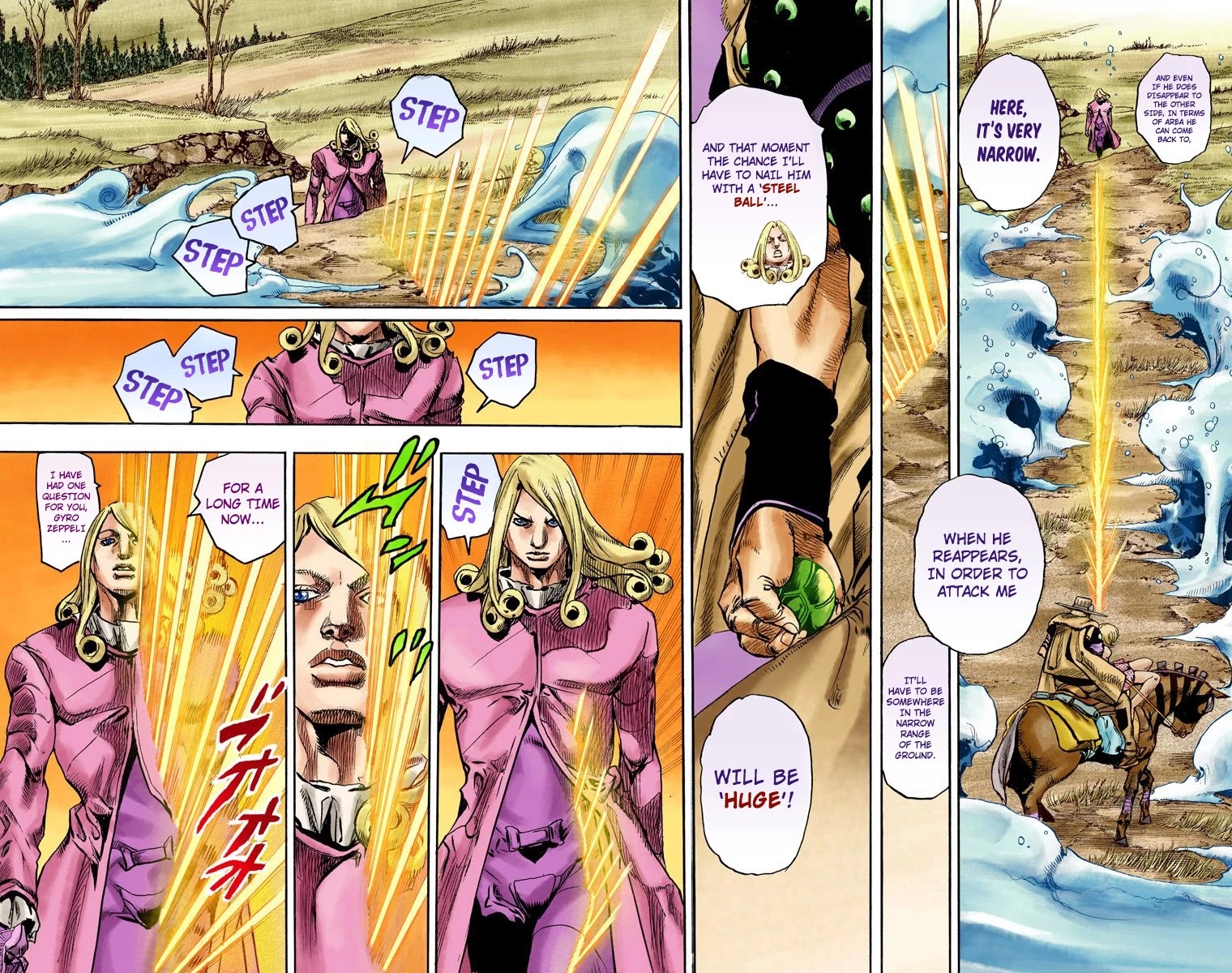 JoJo's Bizarre Adventure Part 7 - Steel Ball Run (Official Colored) Chapter 82 page 11 - Chapter 82: D4C Part 15 -Love Train-