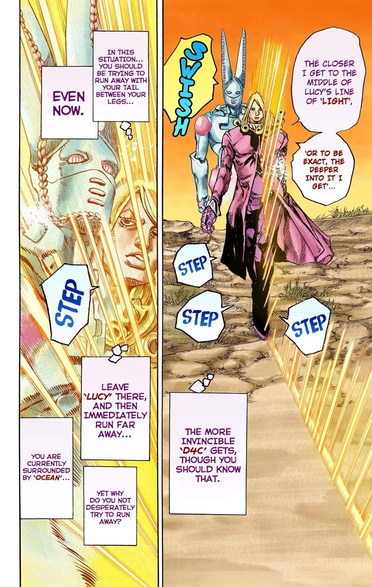 JoJo's Bizarre Adventure Part 7 - Steel Ball Run (Official Colored) Chapter 82 page 13 - Chapter 82: D4C Part 15 -Love Train-