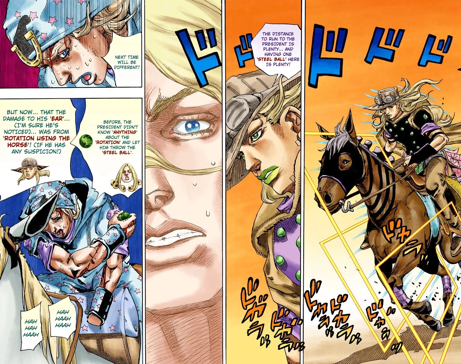 JoJo's Bizarre Adventure Part 7 - Steel Ball Run (Official Colored) Chapter 82 page 24 - Chapter 82: D4C Part 15 -Love Train-