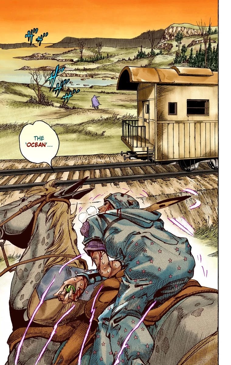 JoJo's Bizarre Adventure Part 7 - Steel Ball Run (Official Colored) Chapter 82 page 4 - Chapter 82: D4C Part 15 -Love Train-