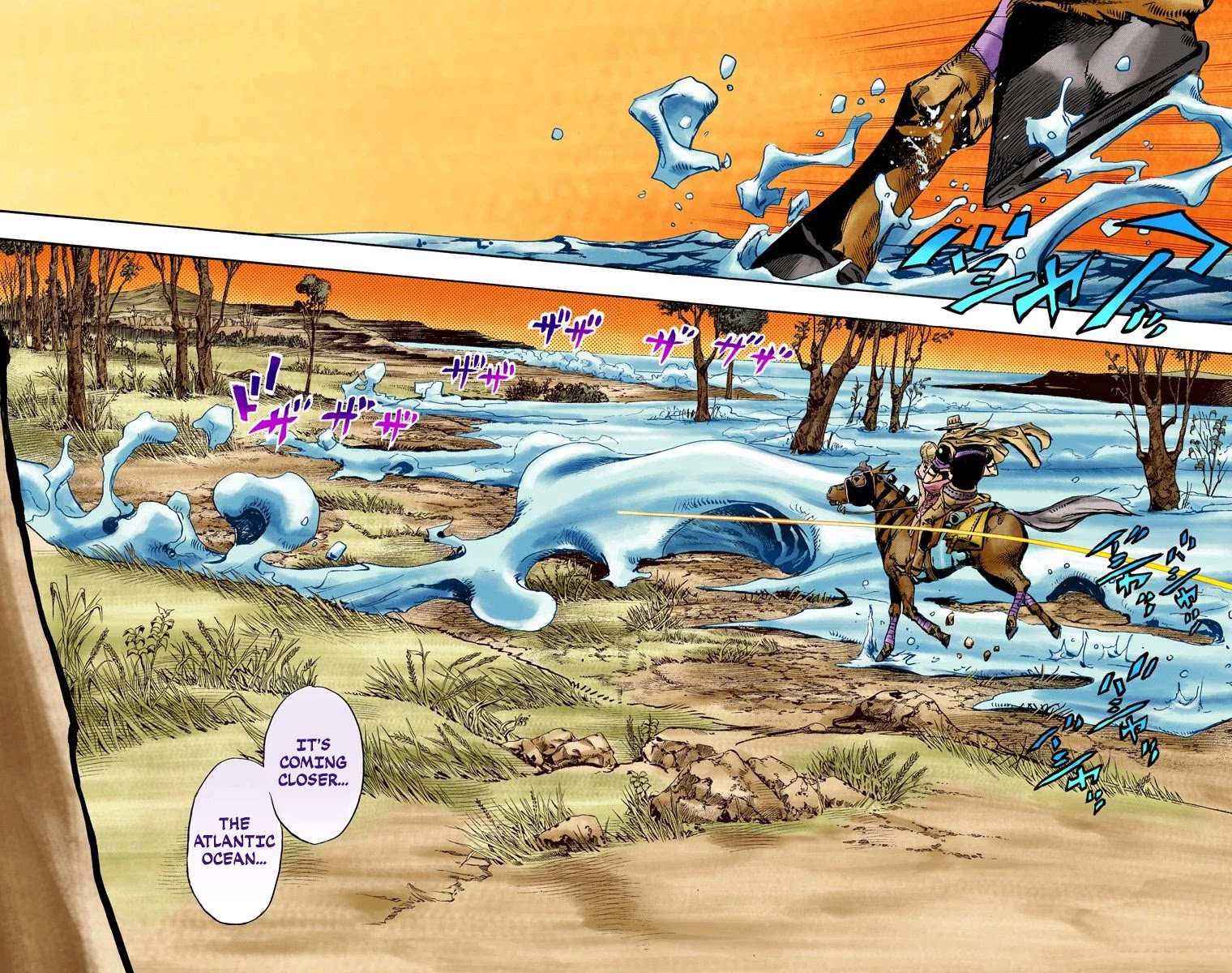 JoJo's Bizarre Adventure Part 7 - Steel Ball Run (Official Colored) Chapter 82 page 5 - Chapter 82: D4C Part 15 -Love Train-