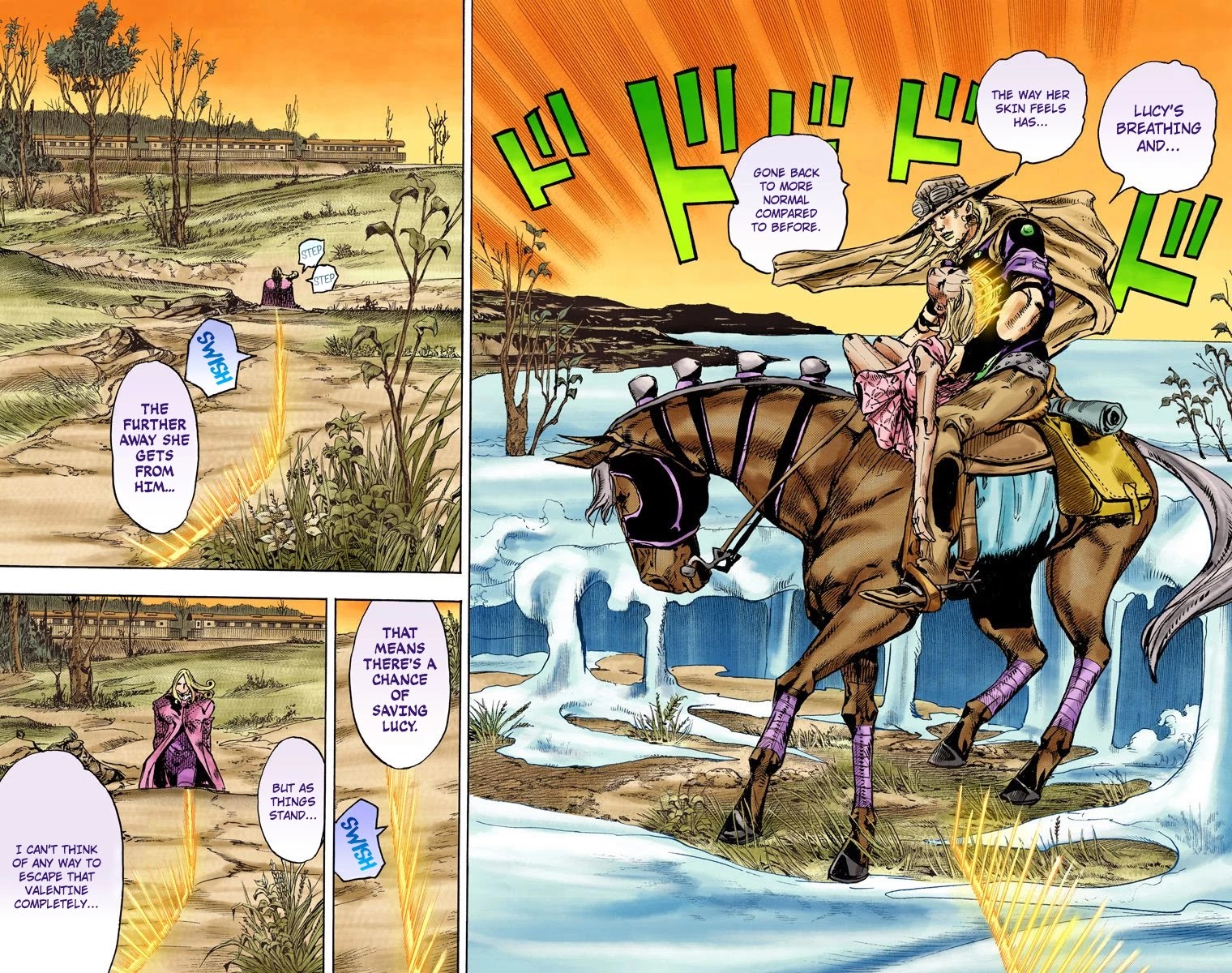 JoJo's Bizarre Adventure Part 7 - Steel Ball Run (Official Colored) Chapter 82 page 7 - Chapter 82: D4C Part 15 -Love Train-
