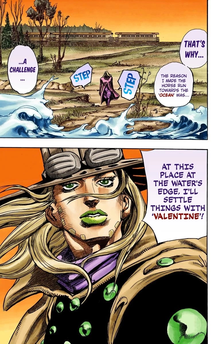 JoJo's Bizarre Adventure Part 7 - Steel Ball Run (Official Colored) Chapter 82 page 9 - Chapter 82: D4C Part 15 -Love Train-