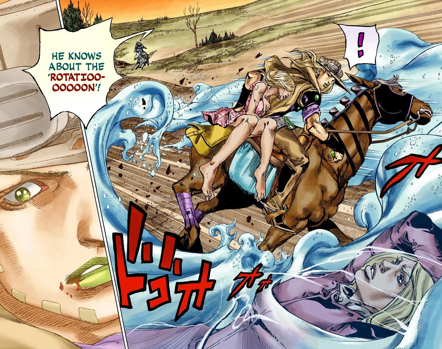 JoJo's Bizarre Adventure Part 7 - Steel Ball Run (Official Colored) Chapter 83 page 10 - Chapter 83: Ball Breaker Part 1