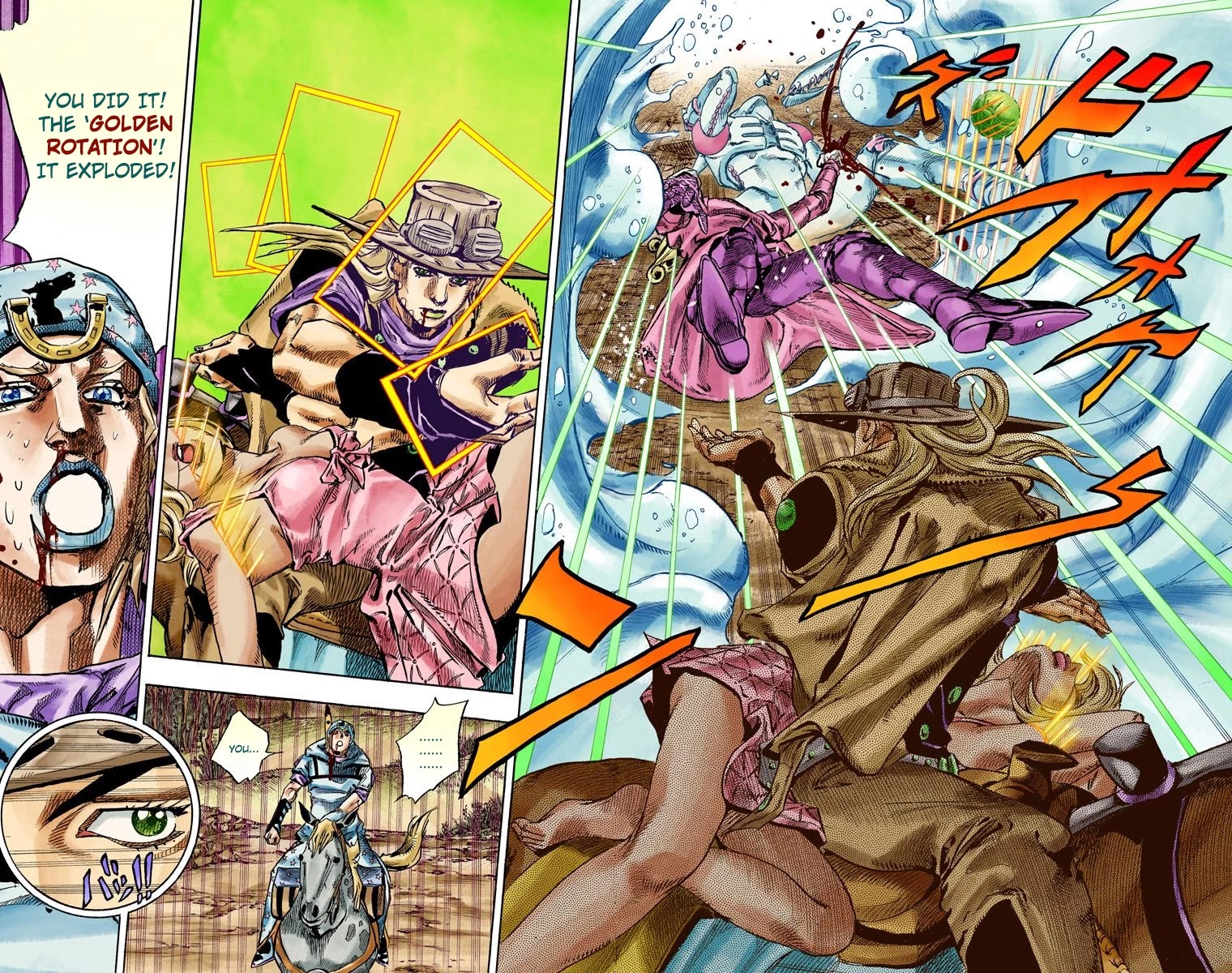 JoJo's Bizarre Adventure Part 7 - Steel Ball Run (Official Colored) Chapter 83 page 21 - Chapter 83: Ball Breaker Part 1