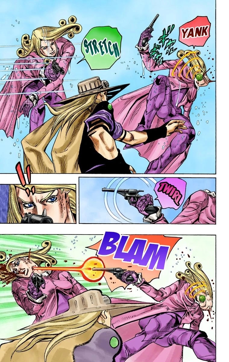 JoJo's Bizarre Adventure Part 7 - Steel Ball Run (Official Colored) Chapter 83 page 23 - Chapter 83: Ball Breaker Part 1