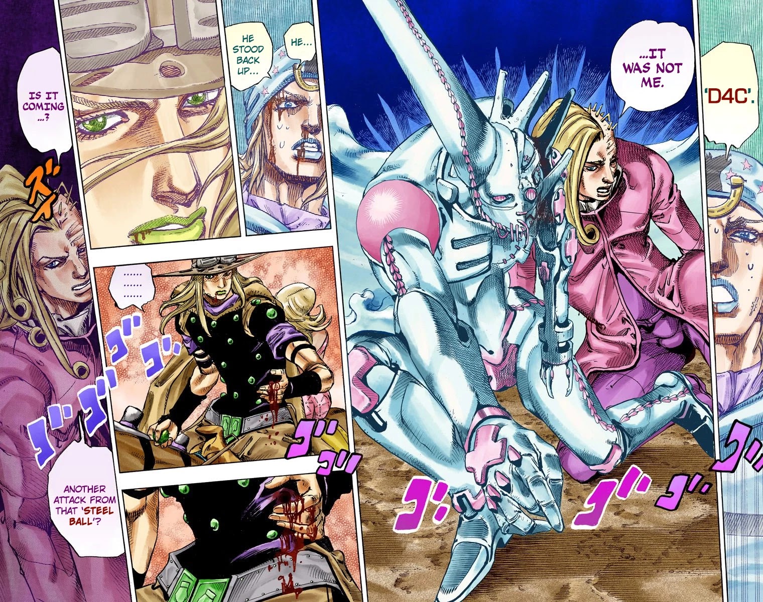 JoJo's Bizarre Adventure Part 7 - Steel Ball Run (Official Colored) Chapter 83 page 27 - Chapter 83: Ball Breaker Part 1
