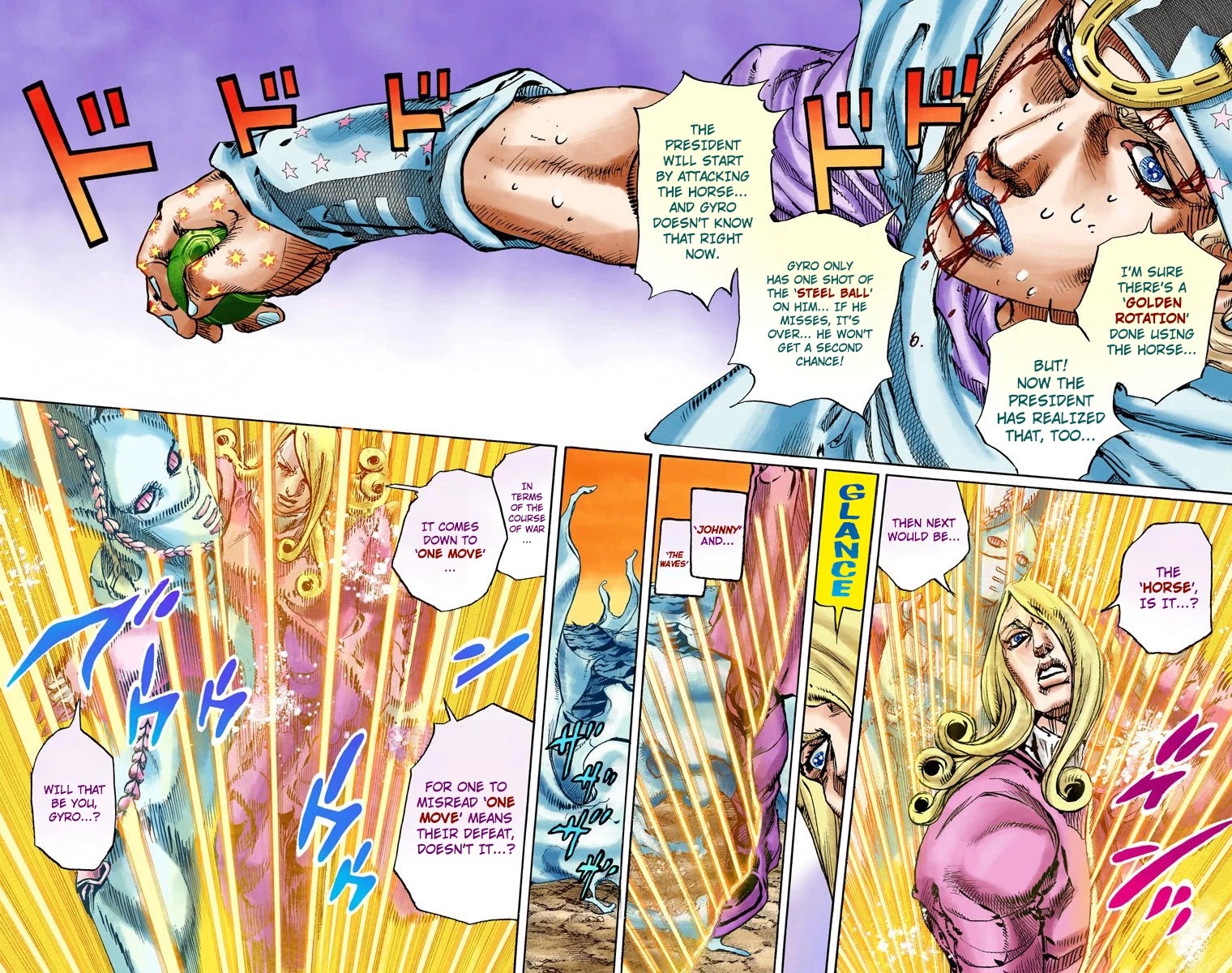 JoJo's Bizarre Adventure Part 7 - Steel Ball Run (Official Colored) Chapter 83 page 4 - Chapter 83: Ball Breaker Part 1