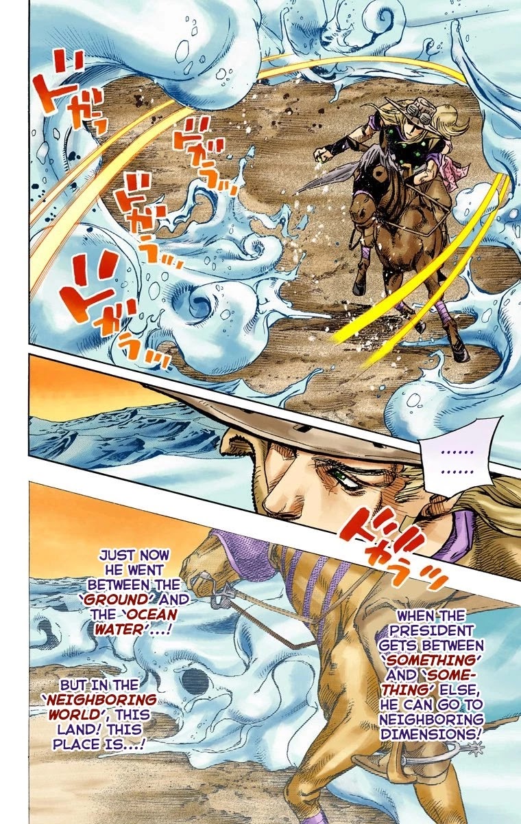 JoJo's Bizarre Adventure Part 7 - Steel Ball Run (Official Colored) Chapter 83 page 8 - Chapter 83: Ball Breaker Part 1