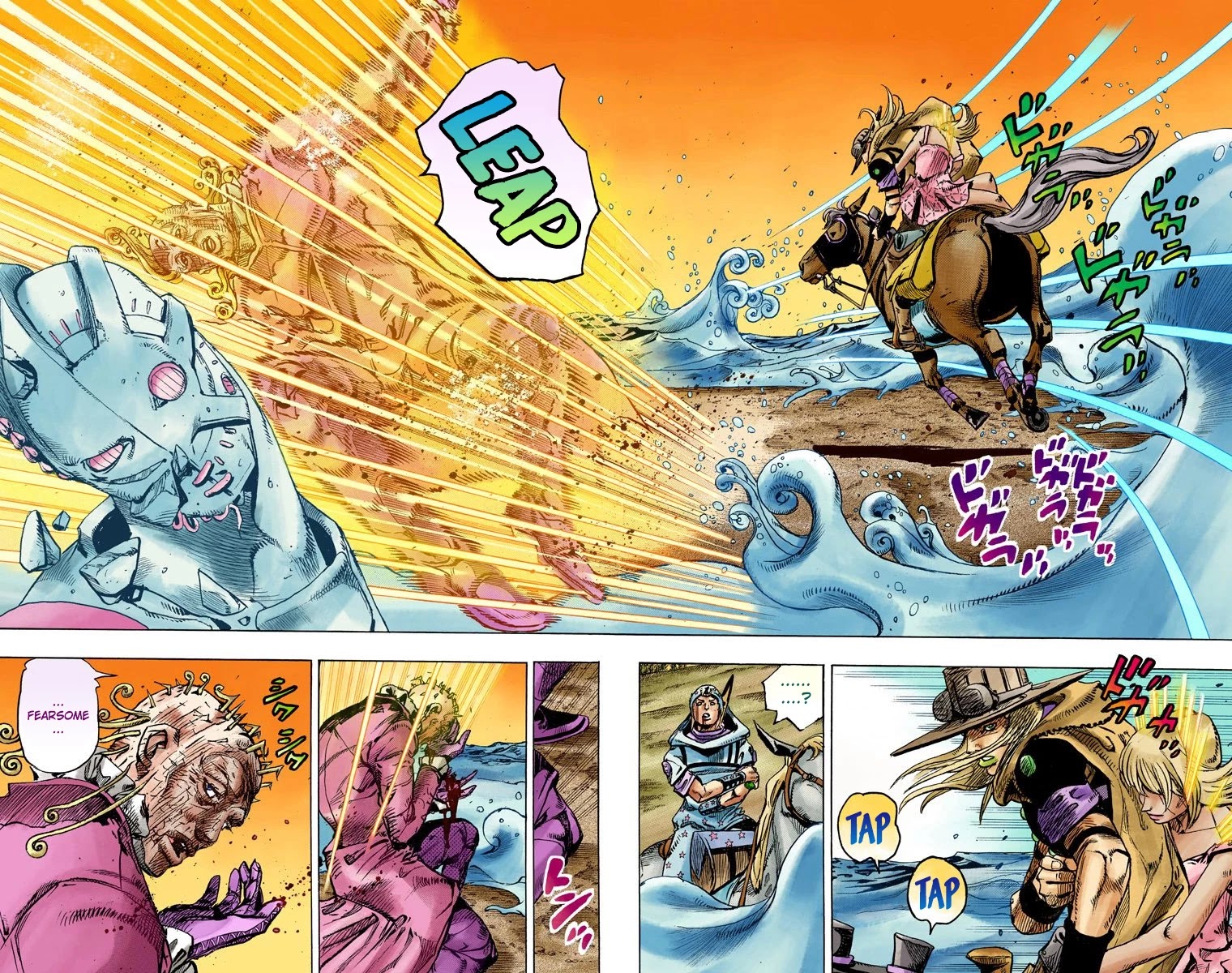 JoJo's Bizarre Adventure Part 7 - Steel Ball Run (Official Colored) Chapter 84 page 14 - Chapter 84: Ball Breaker Part 2