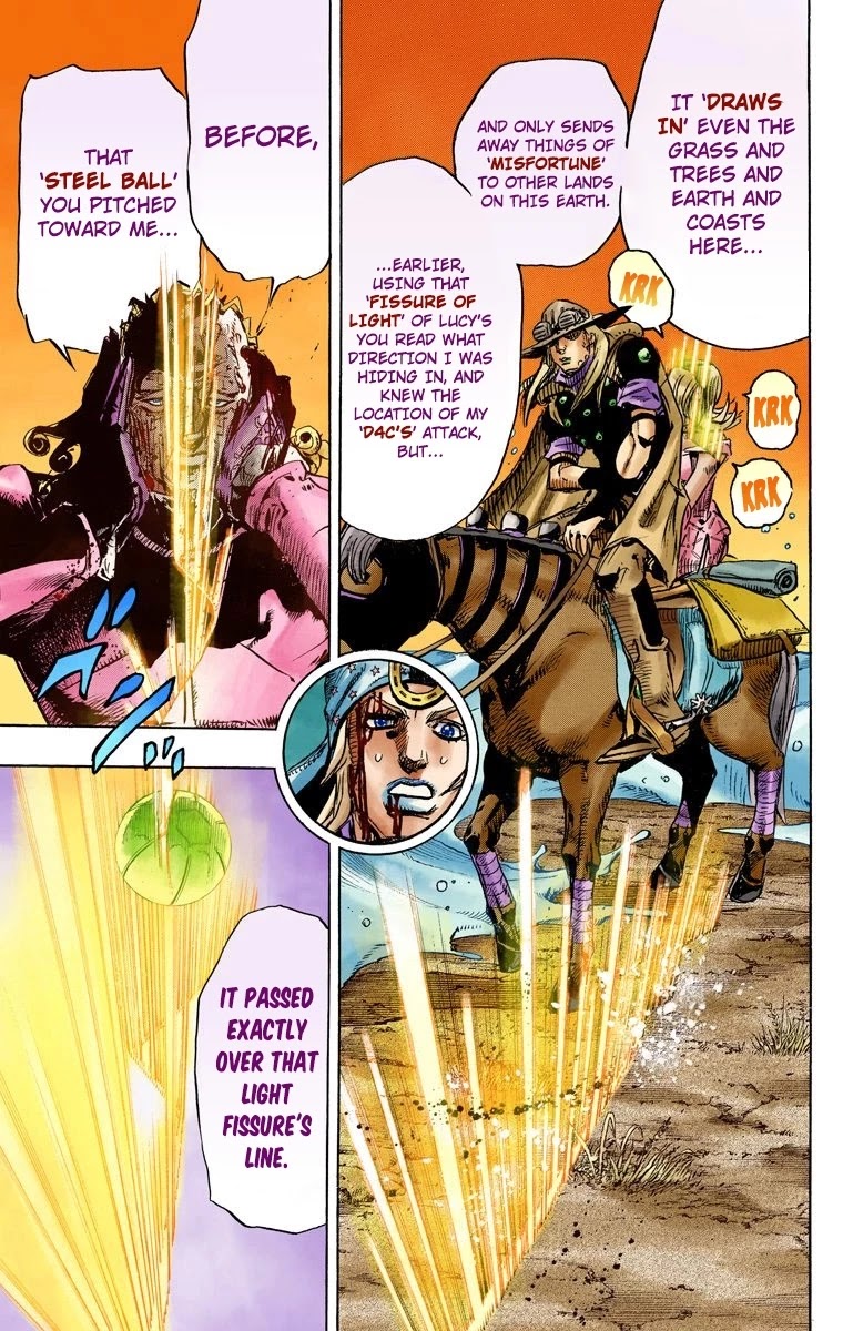 JoJo's Bizarre Adventure Part 7 - Steel Ball Run (Official Colored) Chapter 84 page 16 - Chapter 84: Ball Breaker Part 2