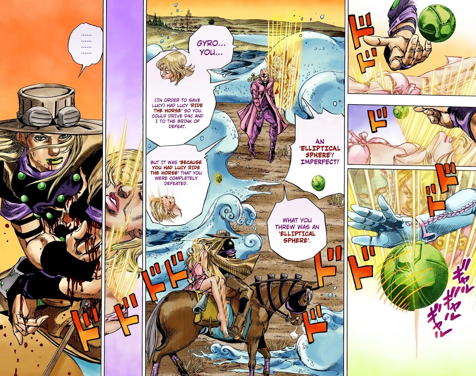 JoJo's Bizarre Adventure Part 7 - Steel Ball Run (Official Colored) Chapter 84 page 19 - Chapter 84: Ball Breaker Part 2