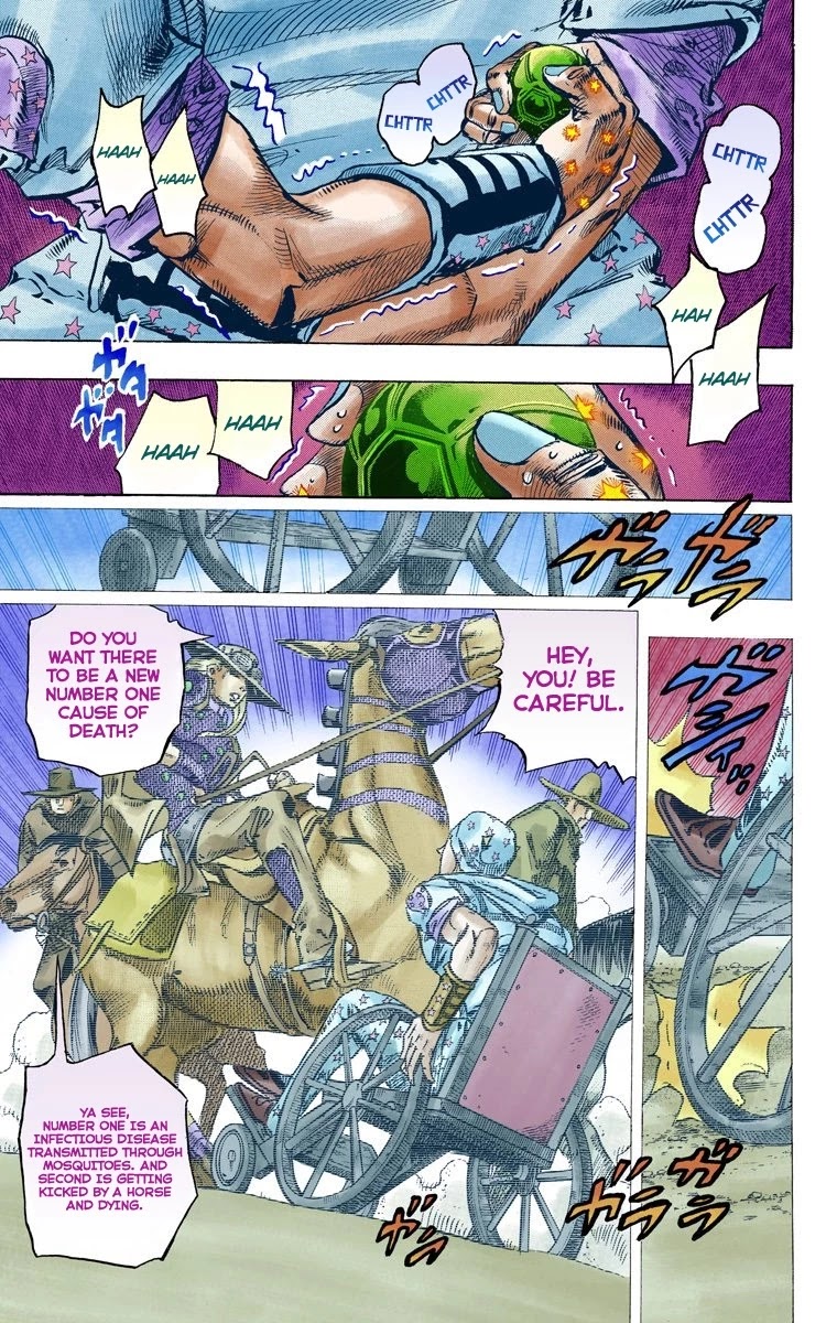 JoJo's Bizarre Adventure Part 7 - Steel Ball Run (Official Colored) Chapter 84 page 25 - Chapter 84: Ball Breaker Part 2