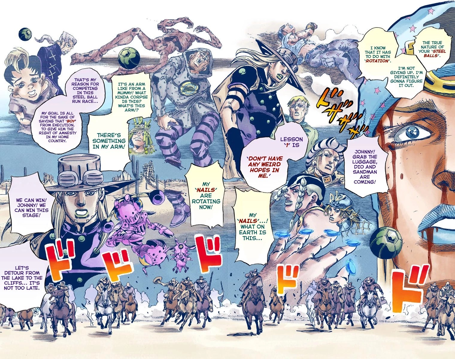 JoJo's Bizarre Adventure Part 7 - Steel Ball Run (Official Colored) Chapter 84 page 26 - Chapter 84: Ball Breaker Part 2