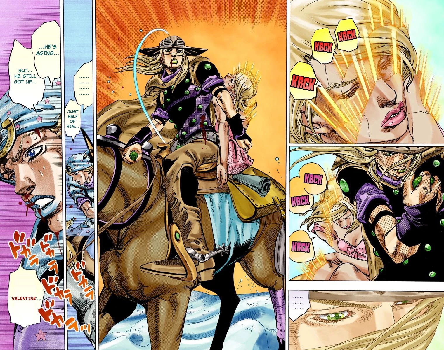JoJo's Bizarre Adventure Part 7 - Steel Ball Run (Official Colored) Chapter 84 page 3 - Chapter 84: Ball Breaker Part 2