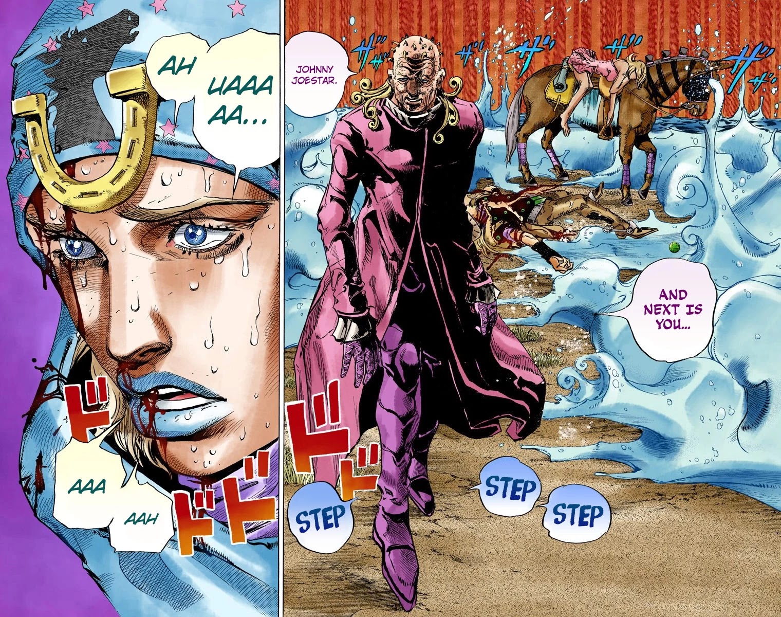 JoJo's Bizarre Adventure Part 7 - Steel Ball Run (Official Colored) Chapter 84 page 31 - Chapter 84: Ball Breaker Part 2