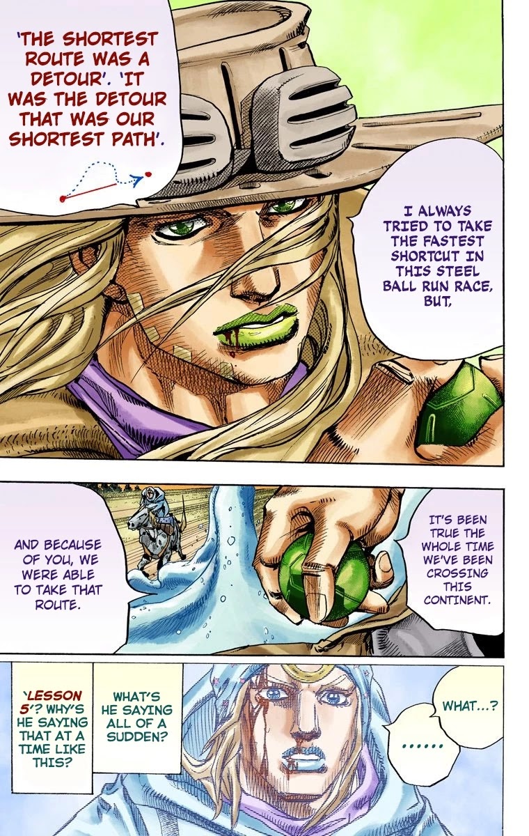 JoJo's Bizarre Adventure Part 7 - Steel Ball Run (Official Colored) Chapter 84 page 8 - Chapter 84: Ball Breaker Part 2