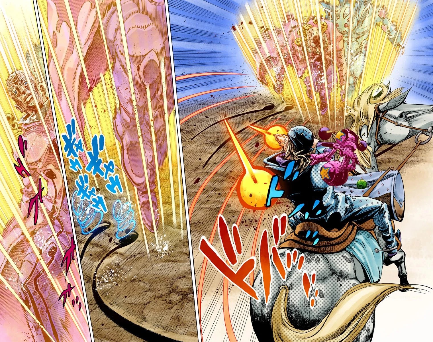 JoJo's Bizarre Adventure Part 7 - Steel Ball Run (Official Colored) Chapter 85 page 12 - Chapter 85: Ball Breaker Part 3