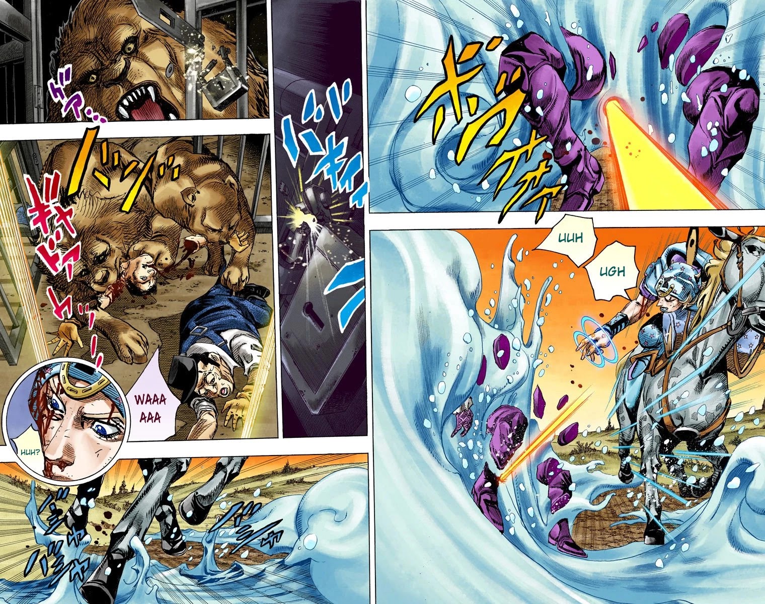 JoJo's Bizarre Adventure Part 7 - Steel Ball Run (Official Colored) Chapter 85 page 17 - Chapter 85: Ball Breaker Part 3