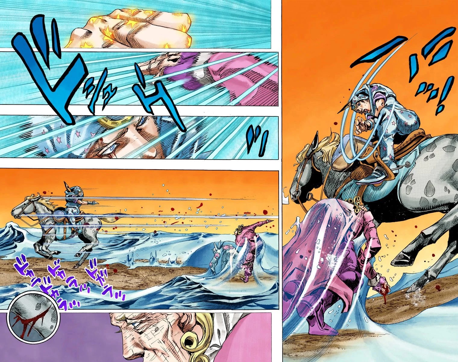 JoJo's Bizarre Adventure Part 7 - Steel Ball Run (Official Colored) Chapter 85 page 19 - Chapter 85: Ball Breaker Part 3