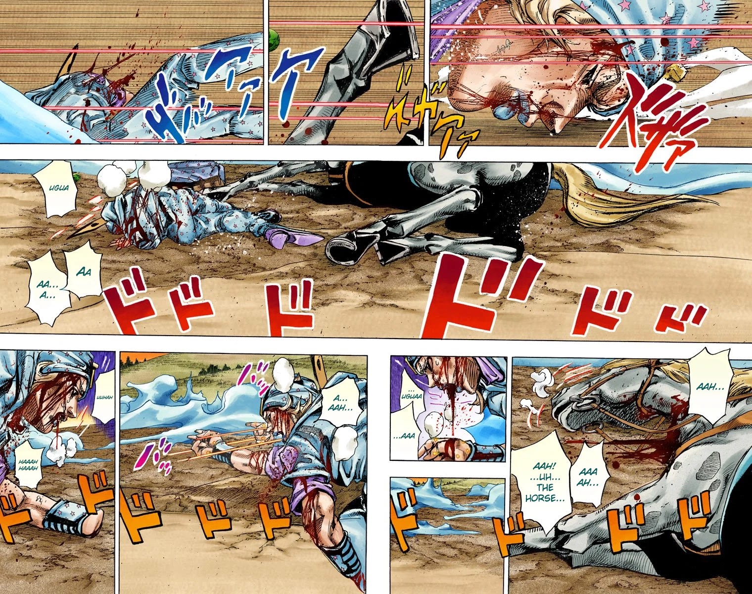 JoJo's Bizarre Adventure Part 7 - Steel Ball Run (Official Colored) Chapter 85 page 21 - Chapter 85: Ball Breaker Part 3