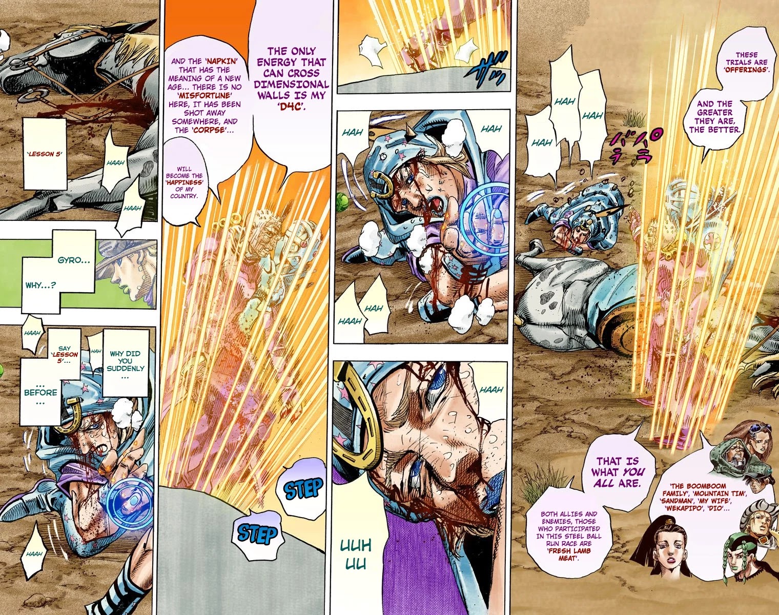 JoJo's Bizarre Adventure Part 7 - Steel Ball Run (Official Colored) Chapter 85 page 23 - Chapter 85: Ball Breaker Part 3