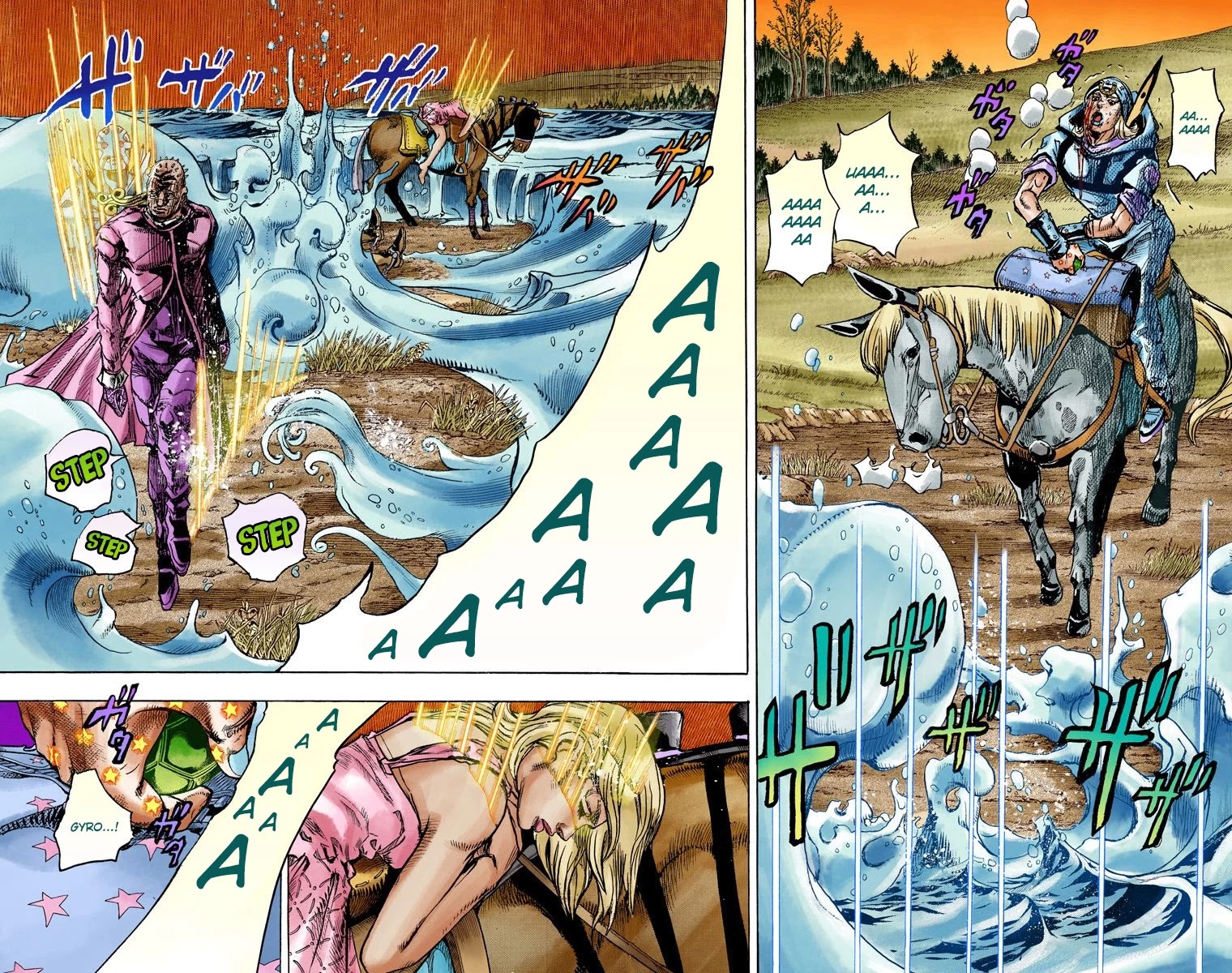 JoJo's Bizarre Adventure Part 7 - Steel Ball Run (Official Colored) Chapter 85 page 6 - Chapter 85: Ball Breaker Part 3