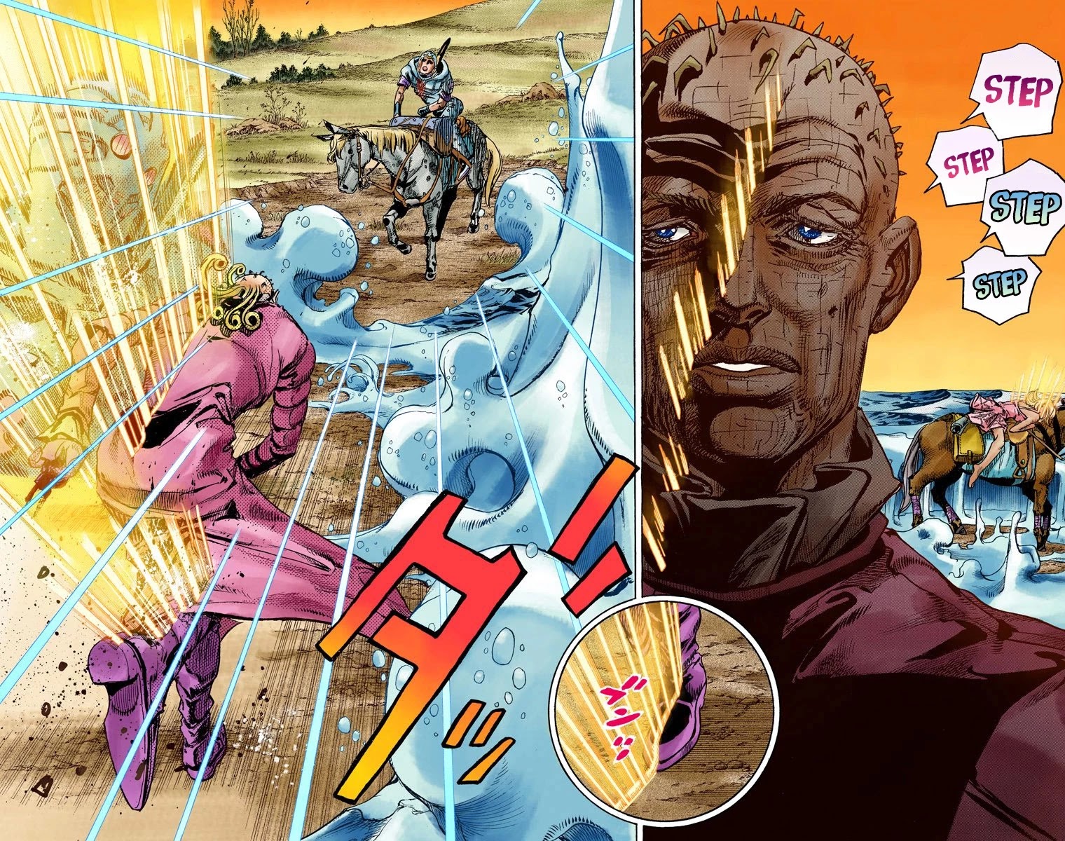 JoJo's Bizarre Adventure Part 7 - Steel Ball Run (Official Colored) Chapter 85 page 7 - Chapter 85: Ball Breaker Part 3
