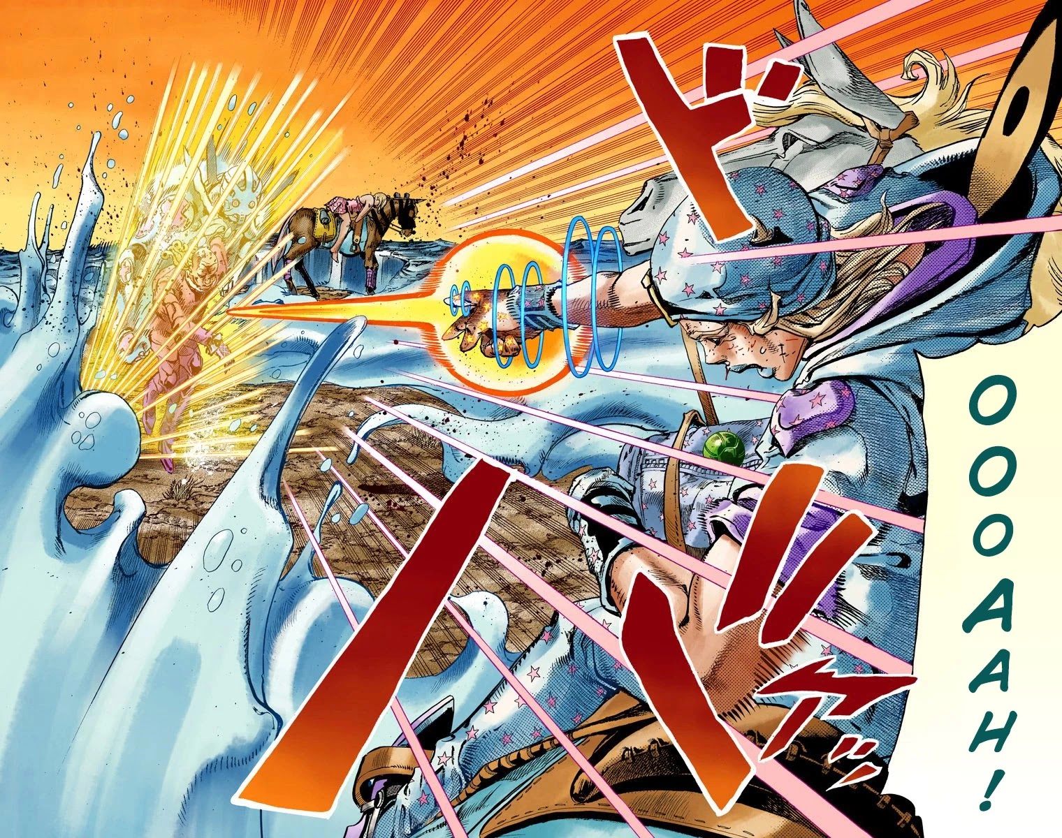 JoJo's Bizarre Adventure Part 7 - Steel Ball Run (Official Colored) Chapter 85 page 9 - Chapter 85: Ball Breaker Part 3