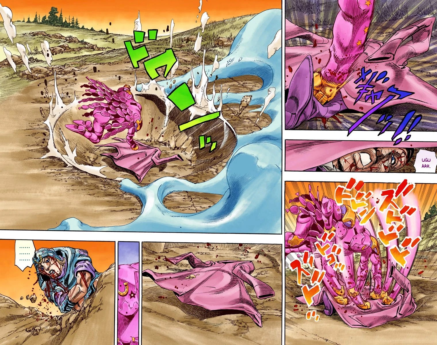JoJo's Bizarre Adventure Part 7 - Steel Ball Run (Official Colored) Chapter 86 page 14 - Chapter 86: Ball Breaker Part 4